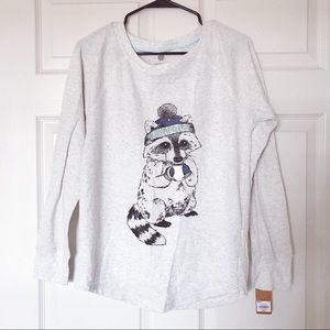 Raccoon pajama top